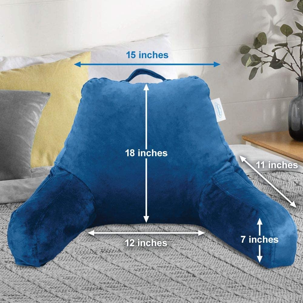 Backrest Reading Pillow Reading Lumbar Cushion Pillows for Sitting on Bed