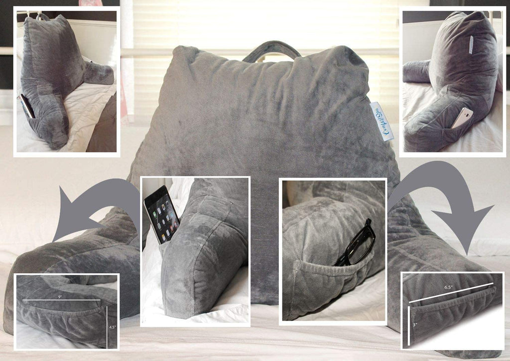  LEBENGURU Lightweight Bed Reading Pillow, Back Support