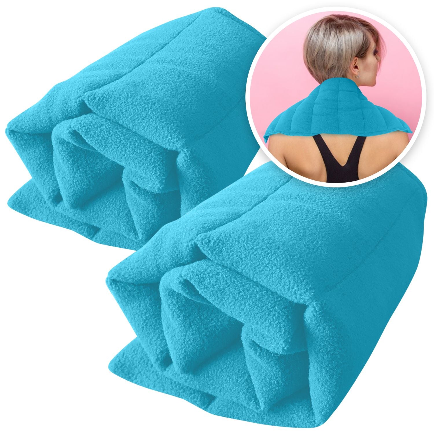 ComfortCloud Microwavable Heating Pads Set of 2 Natural Moist Heat